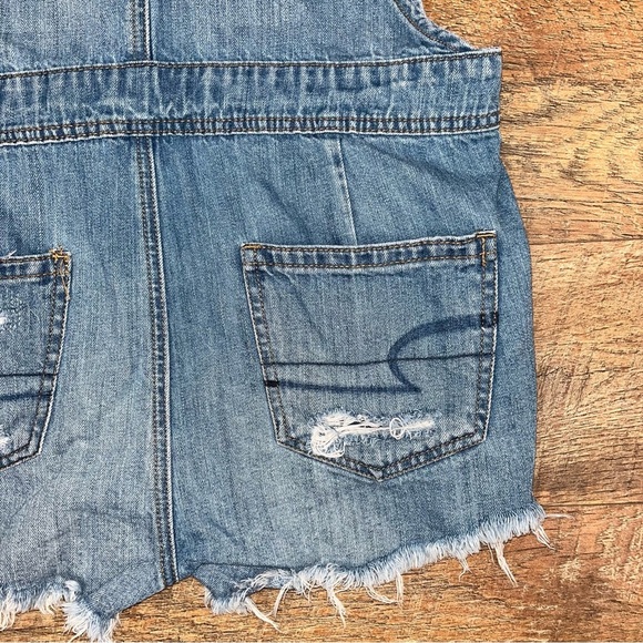 American Eagle Denim Shorts Overalls - Picture 14 of 14